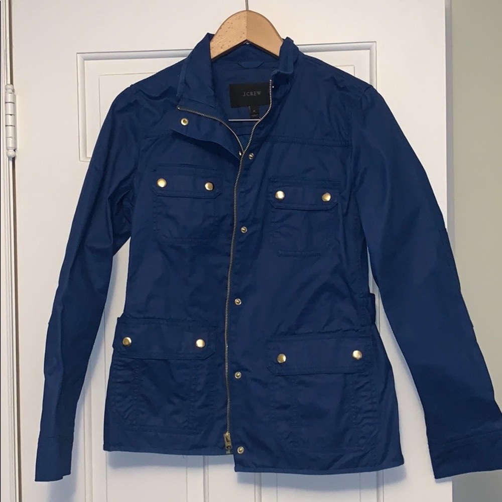 J. Crew NWT waxed cotton utility jacket Medium